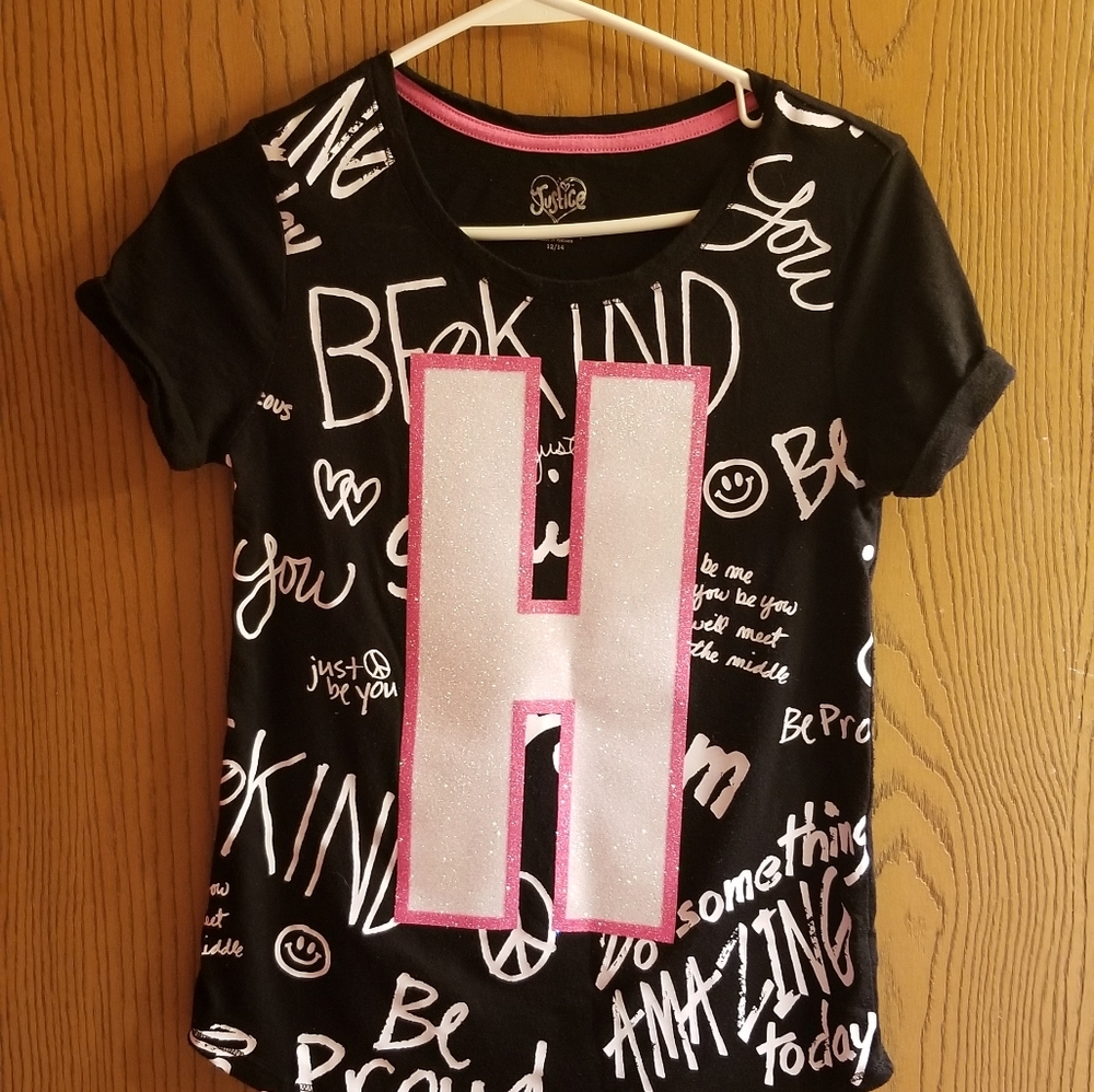 Justice 12/14 girls Tshirt